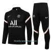 Sudadera De Entrenamiento Trajes Paris Saint-Germain Cremallera De Cuarto 2022-23 Rosa Claro Negro - Hombre